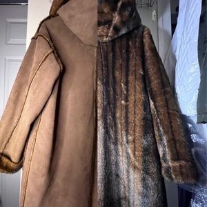 3 for 25 🤍 Reversible Faux Fur and Faux Suede Coat size 3X Jones New York🤍